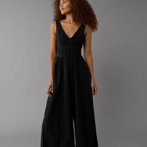 AE Smocked V-neck Jumpsuit